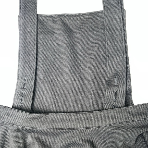 Cooperative Black Overall Pocket Adjustable Straps Stretch Flowy Circle Skirt 8 - Picture 6 of 11